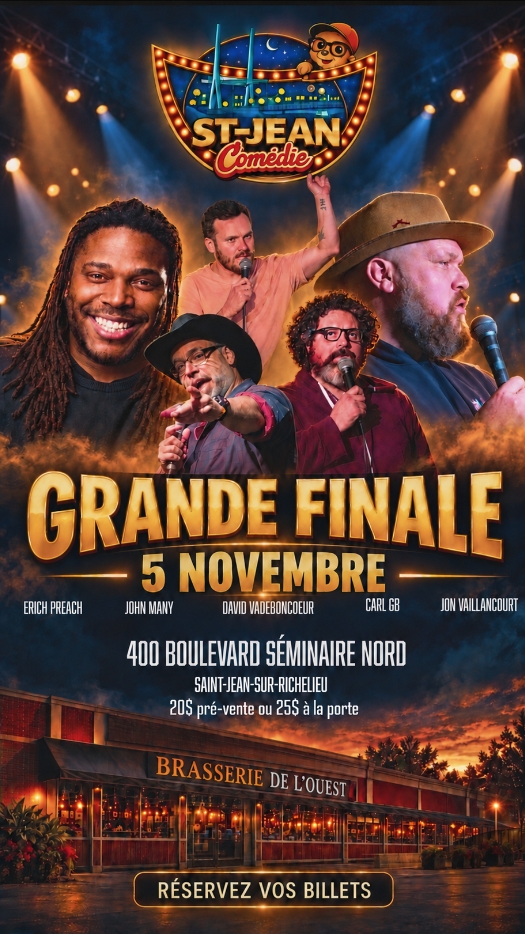 Affiche du spectacle La Grande Finale avec Erich Preach